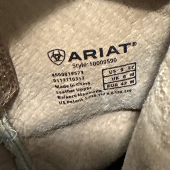 Ariat Rambler Western Cowboy Boots Men's Sz 9 EE  Soft Leather - Picture 9 of 9